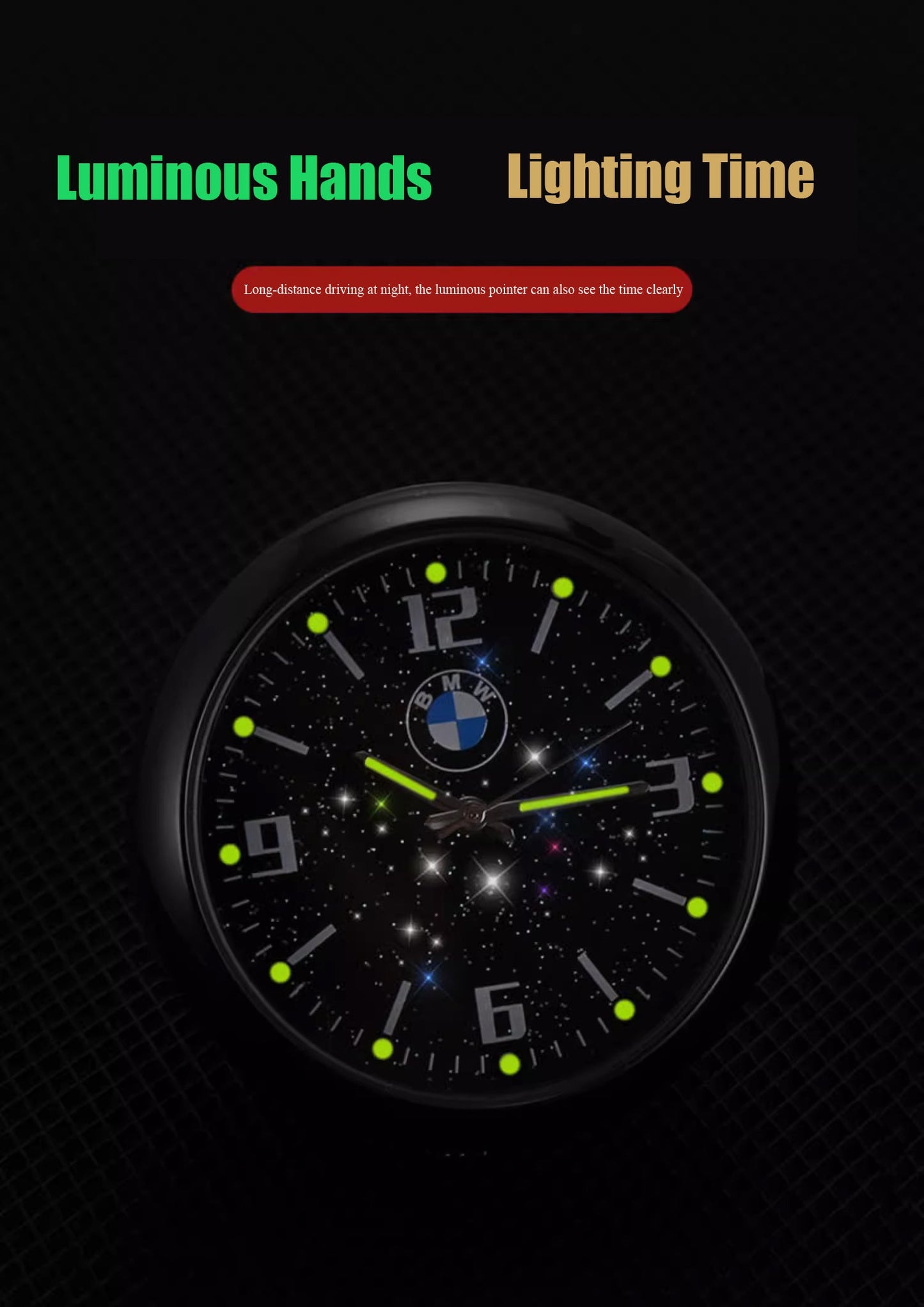 Žhavý výprodej ✨50% sleva ✨Luminózní quartzové hodinky do auta