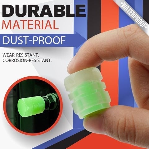 FLUORESCENTNÍ KRYTKY VENTILKŮ PNEUMATIK