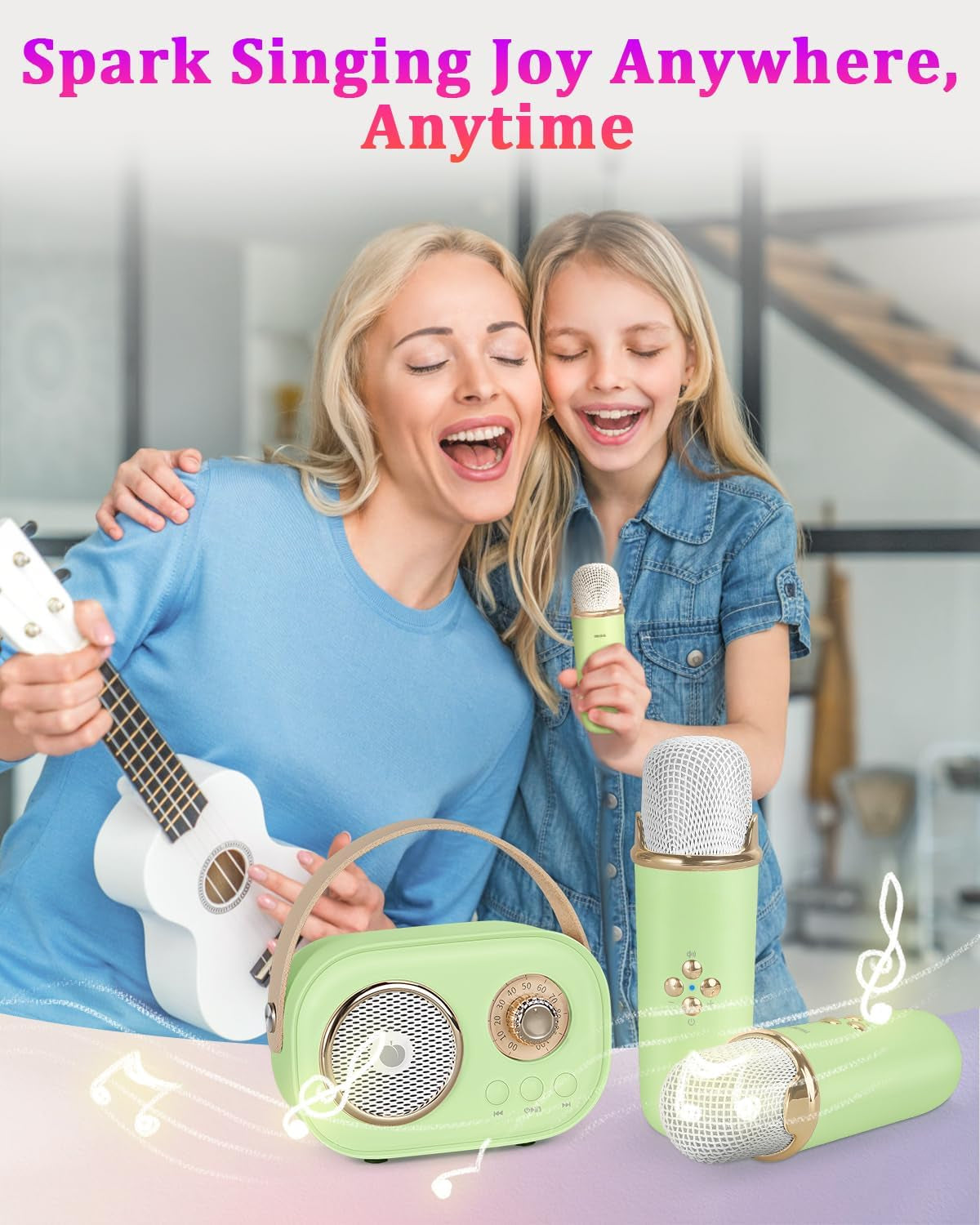 Přenosná karaoke sada VivaMic pro děti