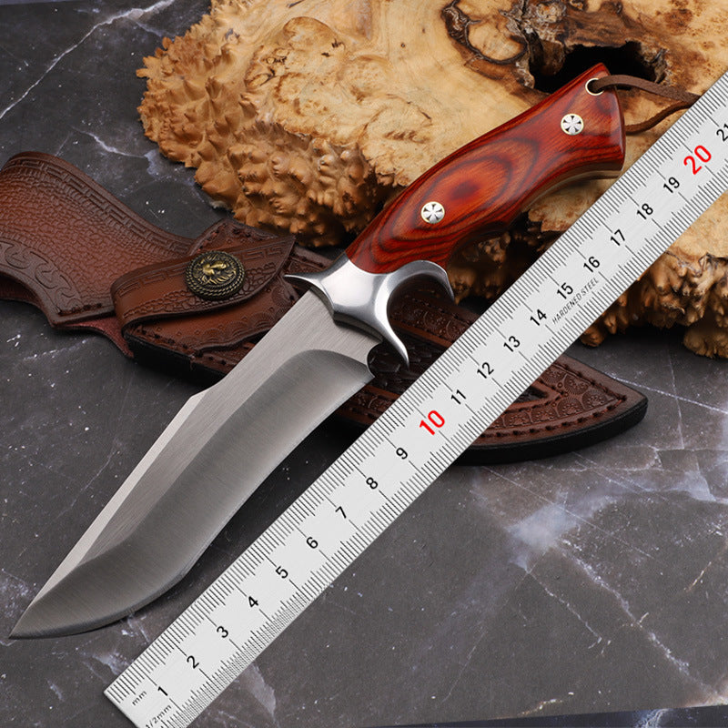 🔥Nůž German Dawn M390 s dřevěnou rukojetí a krátkou rukojetí