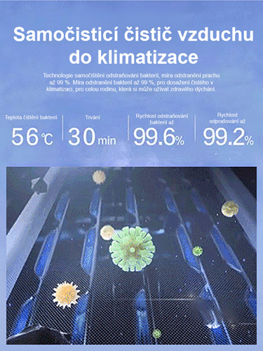 Nástěnná klimatizace s funkcemi chlazení a topení
