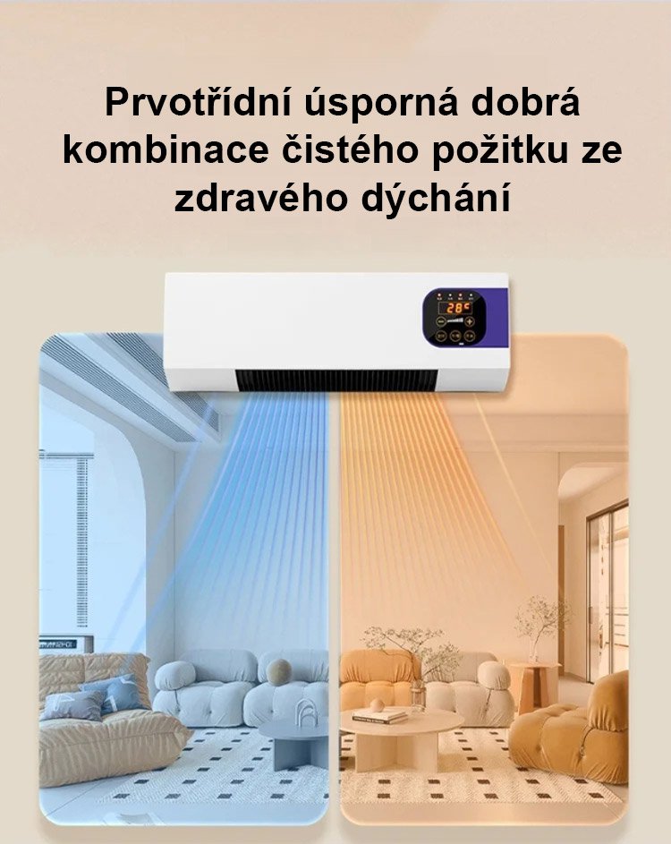 Nástěnná klimatizace s funkcemi chlazení a topení