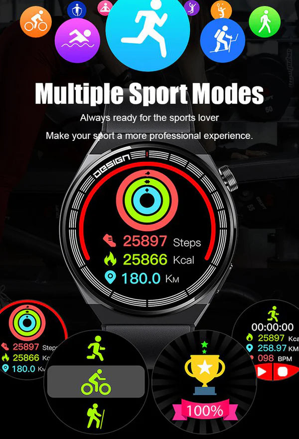 Sportovní chytré hodinky GT8