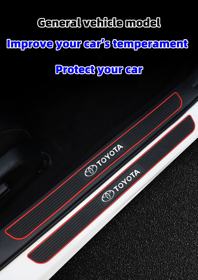 Silikonová ochranná lišta na prahy dveří automobilu (se speciálním logem vozu)