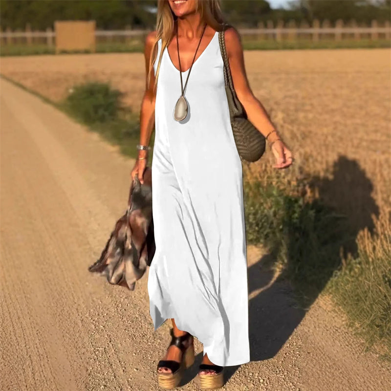 🔥👗Dámské maxi šaty s výstřihem ve tvaru srdce