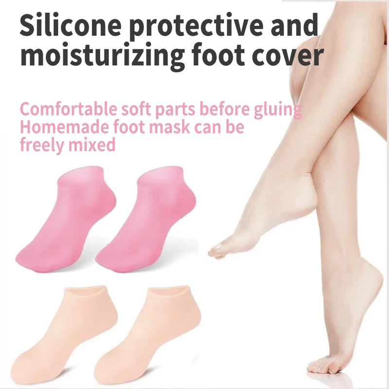 Hydratační silikonové exfoliační ponožky pro péči o nohy