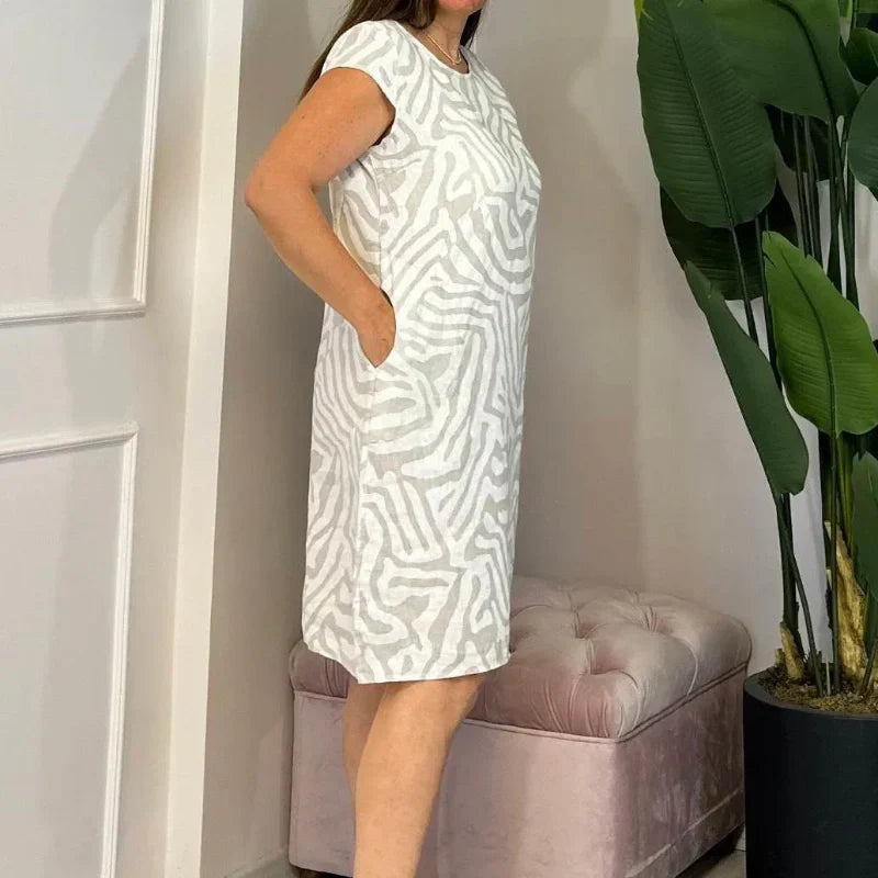 🎁Neformální šaty s potiskem v bohémském vintage stylu z roku 2025👗