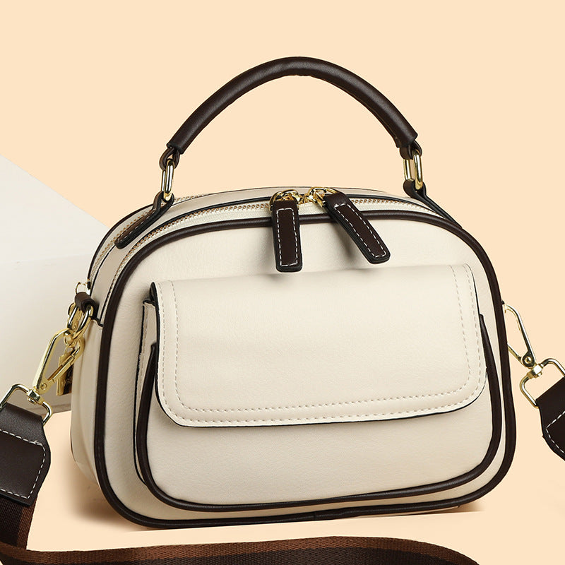 【🎊Nové produkty 30% sleva】👜Elegantní dvouvrstvá crossbody kabelka se širokým popruhem