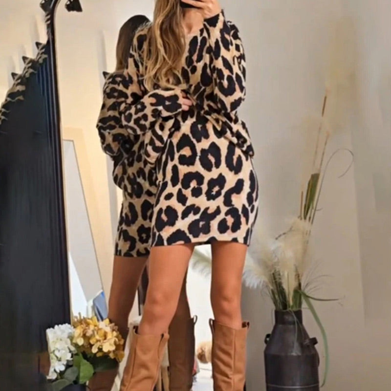 ✨ ELEGANTNÍ MINIŠATY S LEOPARDNÍM NÁHRDELNÍKEM