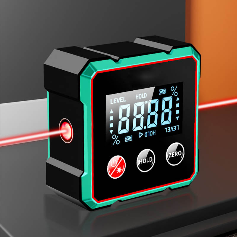 Magnetický digitální úhloměr s elektronickým laserem