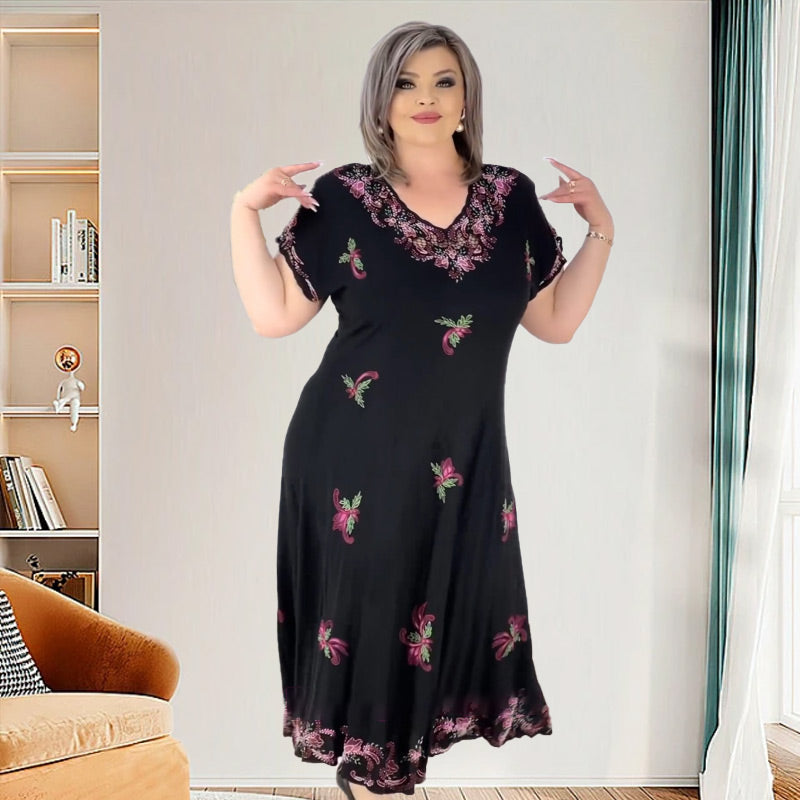 🌺Dámské šaty s výstřihem do V