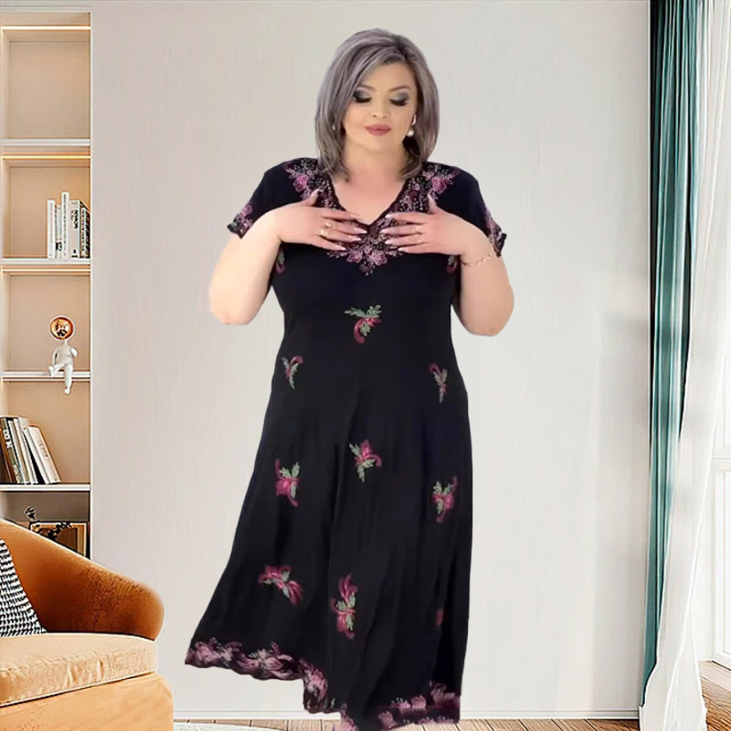 🌺Dámské šaty s výstřihem do V