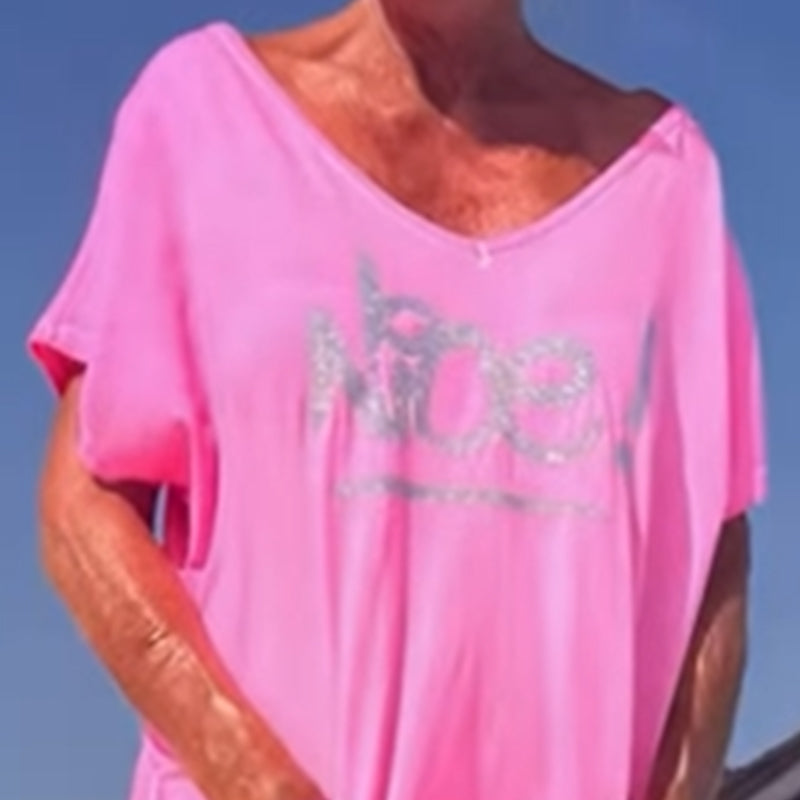 💖 【S~5XL】 S kapsami Dámské tištěné dopis Plus velikost příležitostné kombinéza