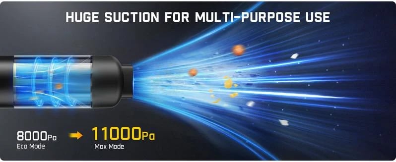 💥Slim V8 Mate akumulátorový vysavač do auta s vysokým výkonem 12000Pa/30AW