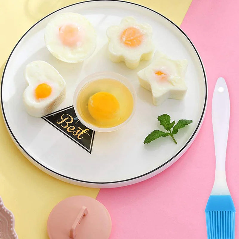 Rozkošná forma na vejce na tvrdo🥚🥚 4 ks/sada se štětcem
