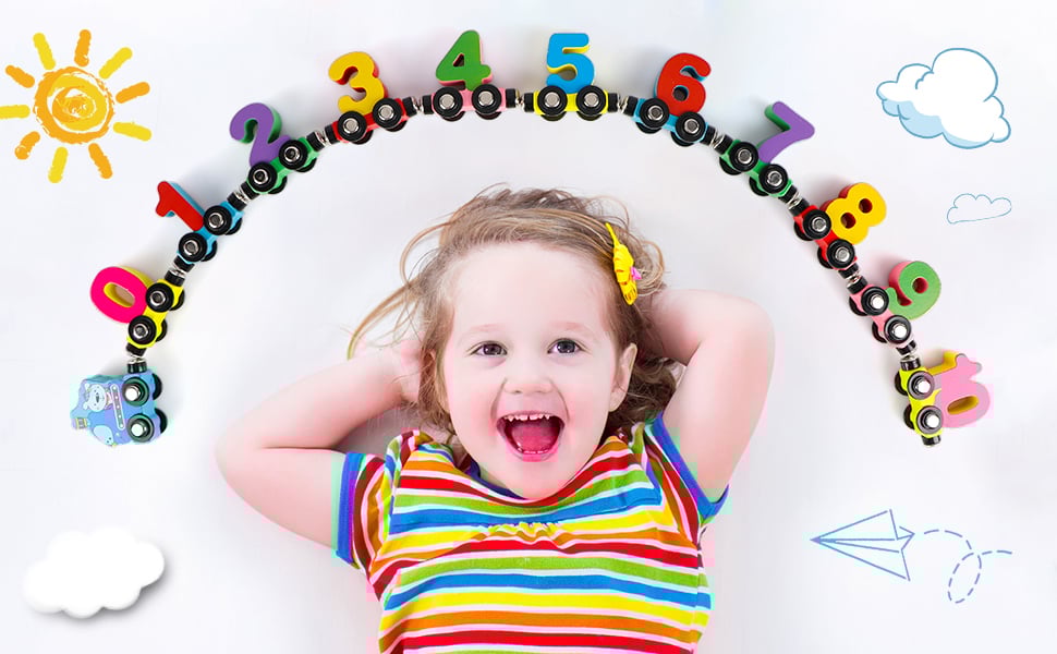 🚂🔠 50% ZNIŻKI 🔥 GORĄCA WYPRZEDAŻ - Drewniany samochodzik z magnetycznym pociągiem i literami 👶🧠