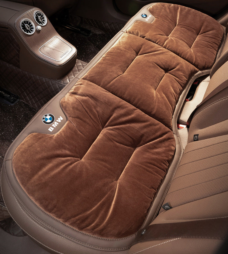 Krótka pluszowa poduszka na zimowe siedzenie samochodowe