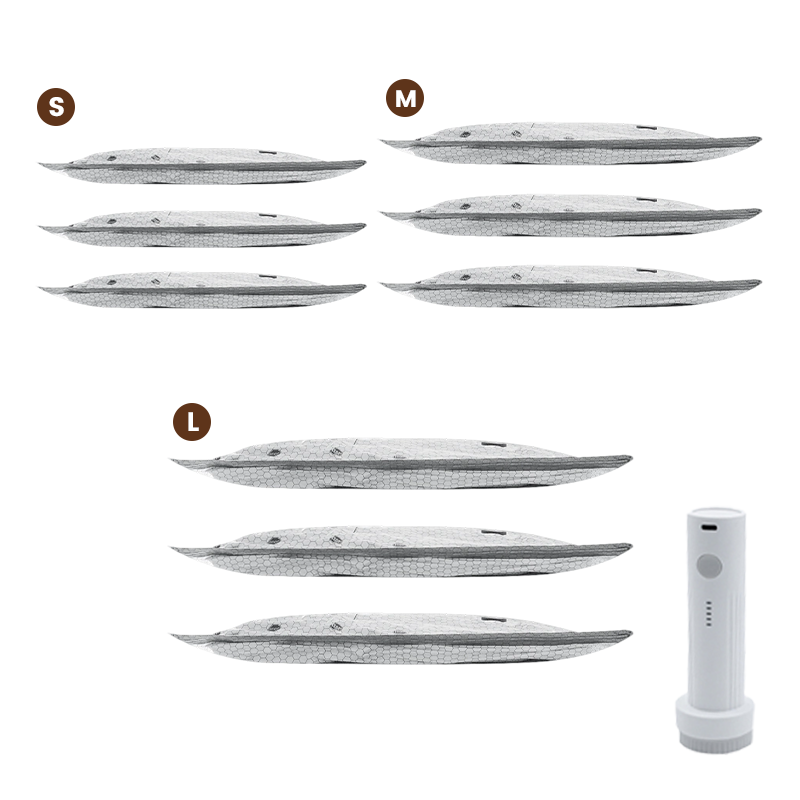 💪🌬️ Torby podróżne do przechowywania próżniowego i przenośny zestaw pompek 👕✨