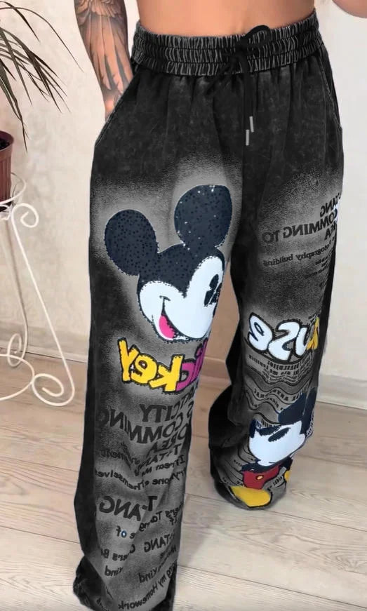 Modne jeansy z szerokimi nogawkami w kolorze gorącej cegły