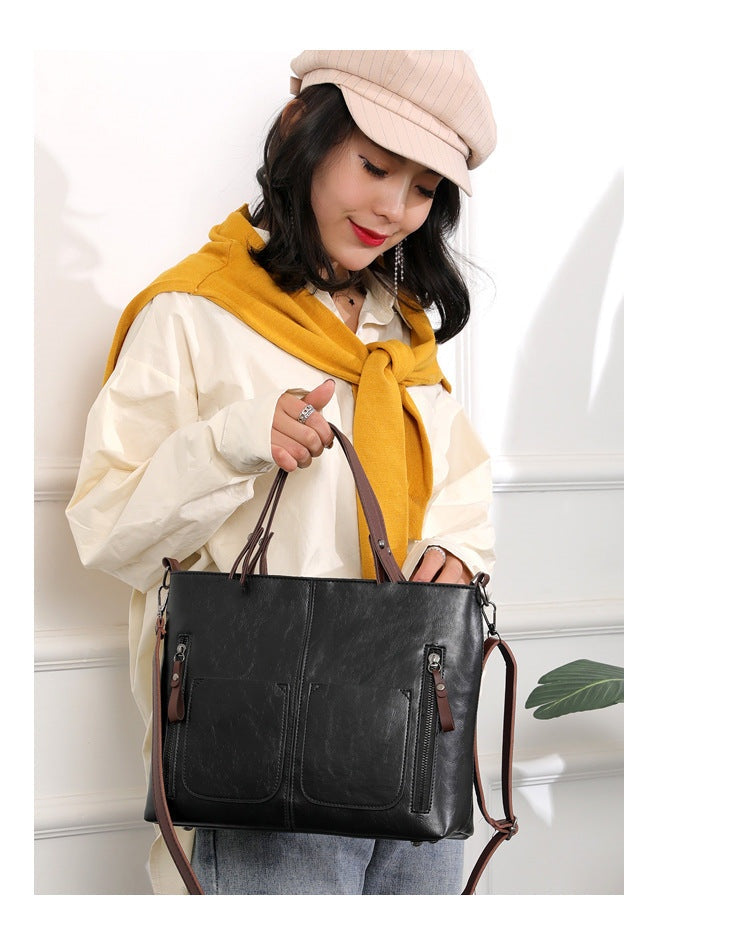 👜Dámská vintage kožená taška přes rameno