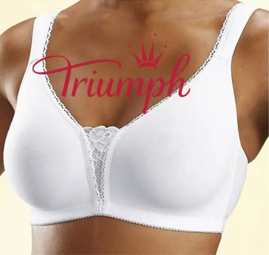 👙TRIUMPH - [3 ks] 🔥50% sleva velká sexy krajková bílá podprsenka