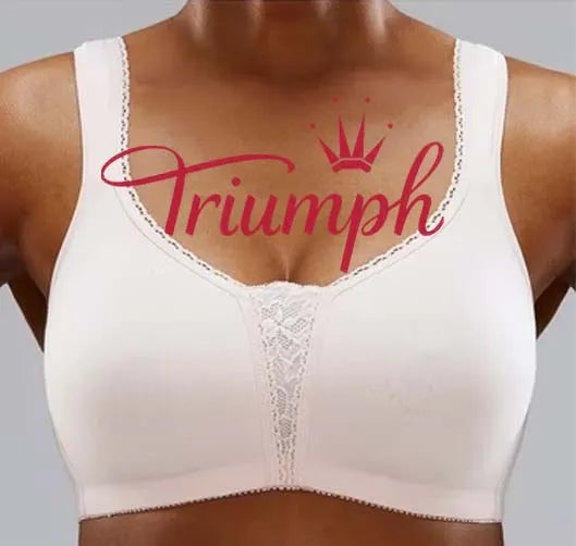 👙TRIUMPH - [3 ks] 🔥50% sleva velká sexy krajková bílá podprsenka
