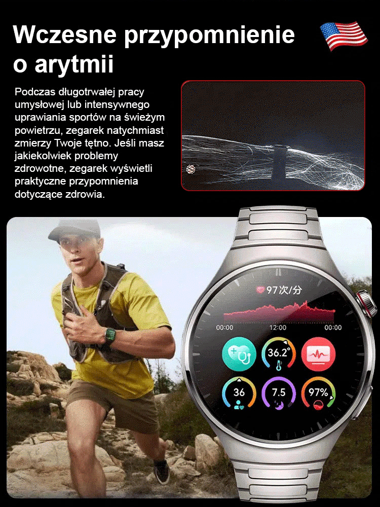 Zestaw inteligentnych zegarków Watch4pro [bezpłatny pasek]