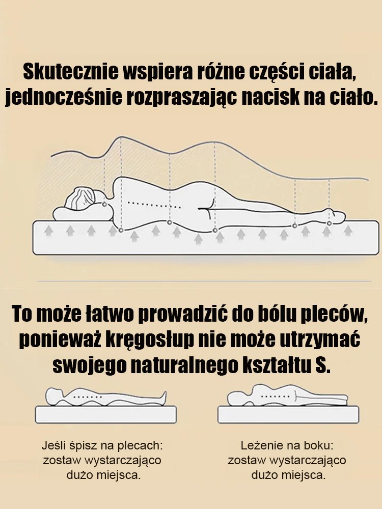 Materac z australijskiej wełny.