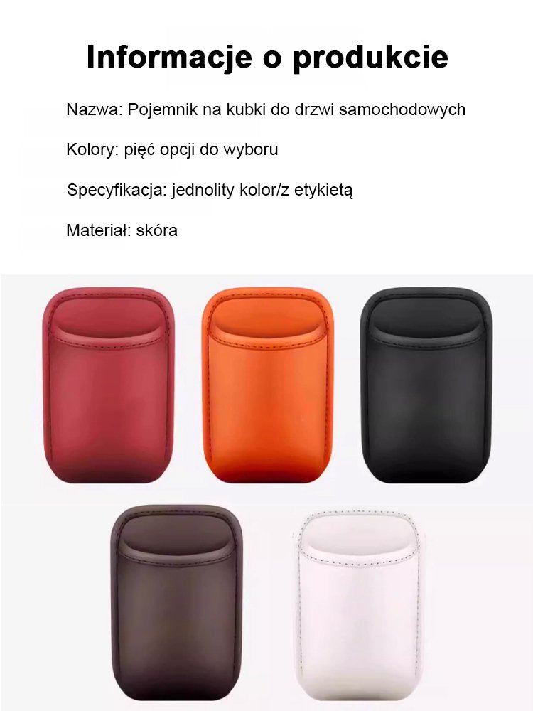 Uchwyt na kubek w drzwiach samochodu