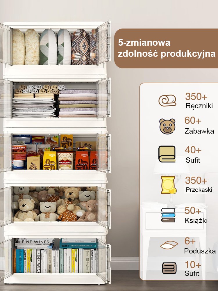 Składana szafa do przechowywania bez montażu