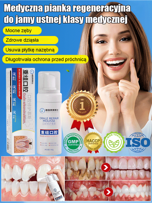 Medyczna pianka regeneracyjna do jamy ustnej klasy medycznej
