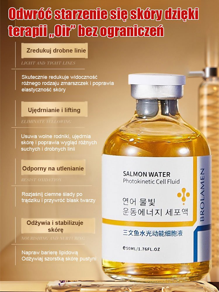 Lekka Serum Przeciwzmarszczkowe Z Wodą z Łososia