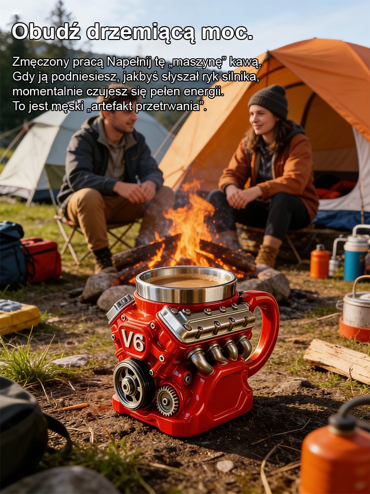 Silnik V8 silnik kubek kubek ozdoba