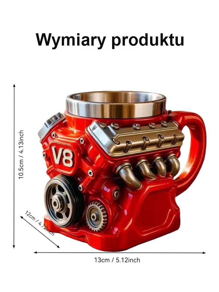 Silnik V8 silnik kubek kubek ozdoba