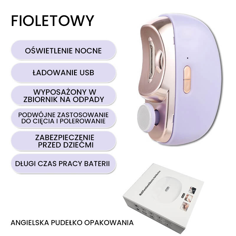 🔥2 v 1 motorizované leštěné automatické kleštičky na nehty🎁