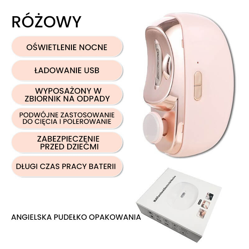 🔥2 v 1 motorizované leštěné automatické kleštičky na nehty🎁