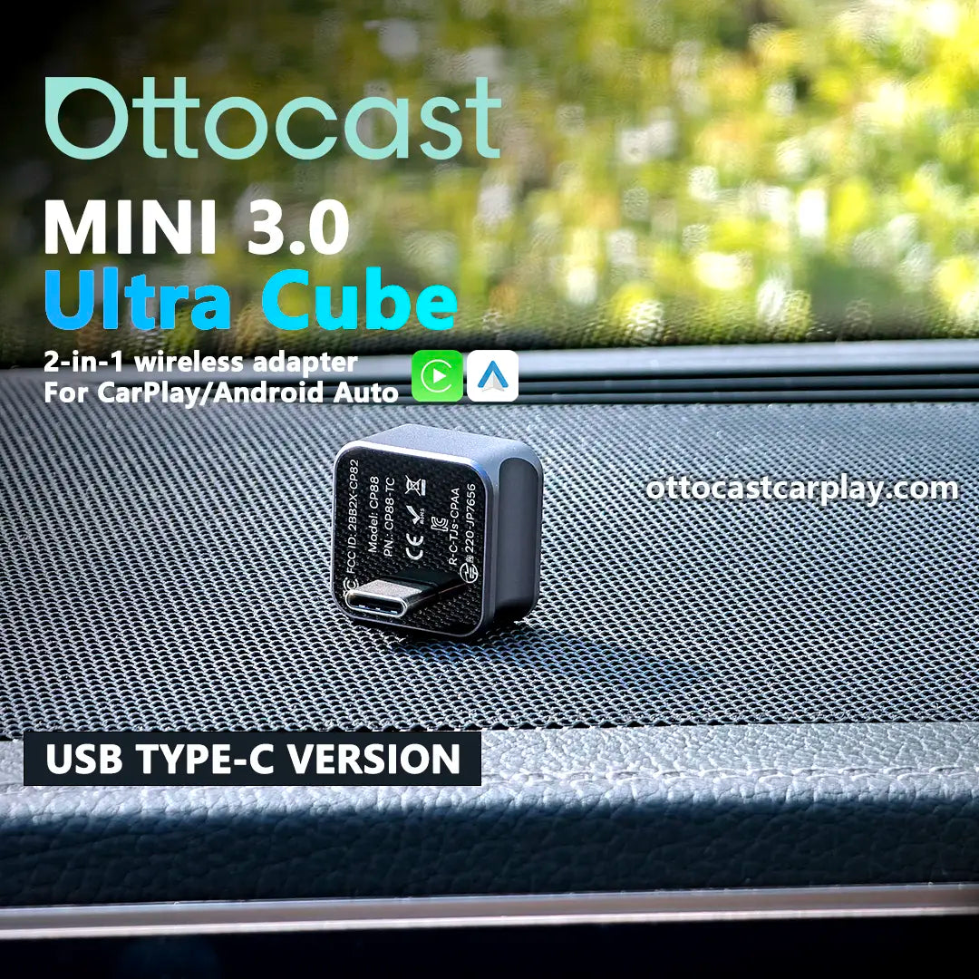 Ottocast Mini 3.0 Ultra Cube bezprzewodowy adapter CarPlay Android Auto