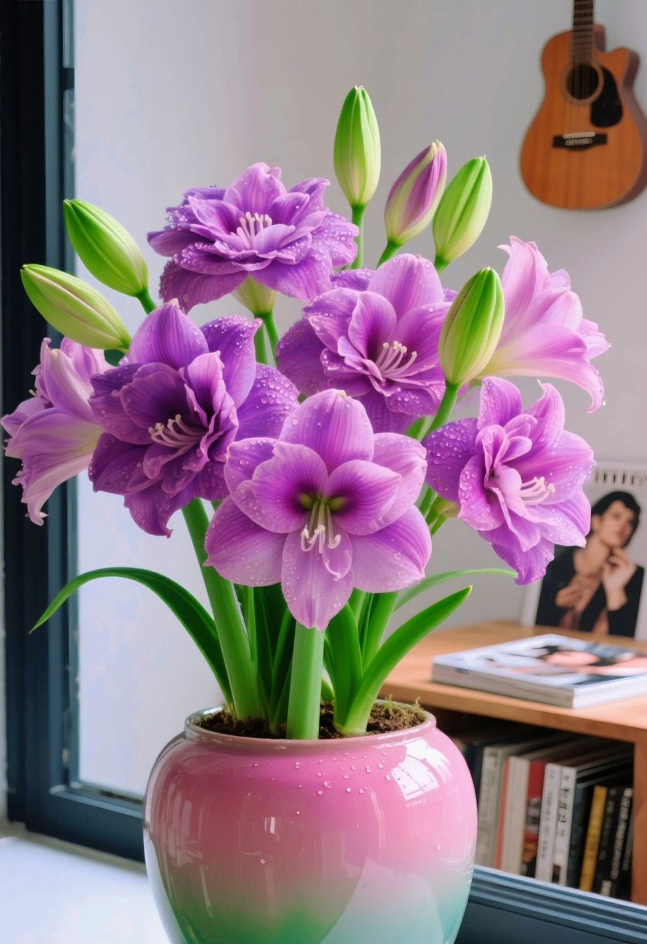 Cebule amarylisów perfumowanych o podwójnych płatkach