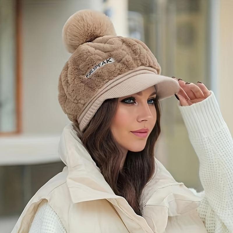 🎁Nejlepší dárek pro ni 🎁👒 - dámská zimní čepice s krátkou krempou🥰