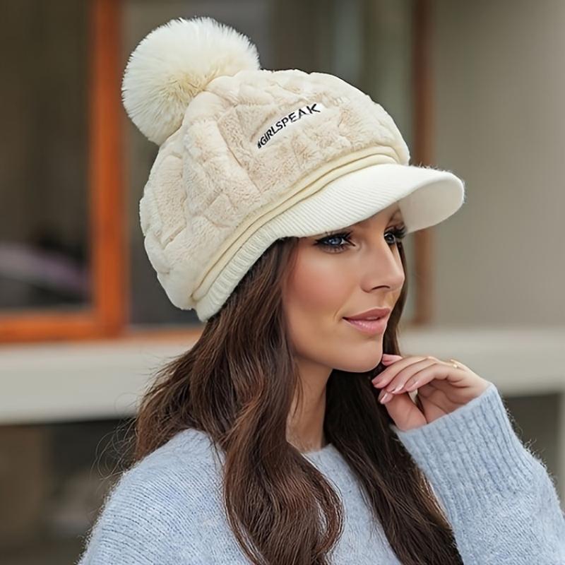 🎁Nejlepší dárek pro ni 🎁👒 - dámská zimní čepice s krátkou krempou🥰