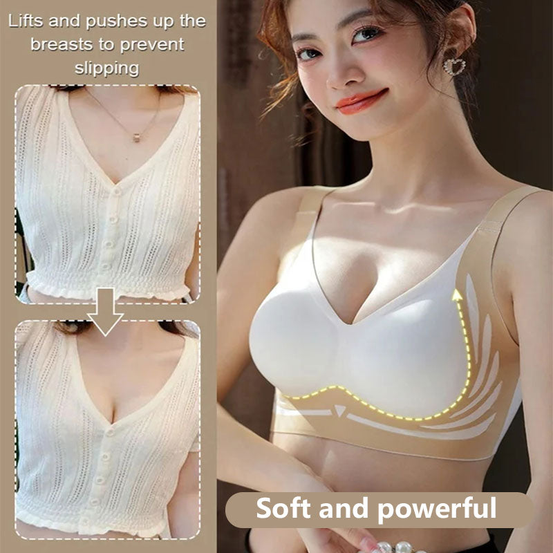 💕Podprsenka push-up s kosticemi, zvedající a zabraňující odkapávání