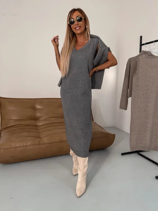 ✨Elegantní a sebevědomé - 💃Včetně pletených šatů