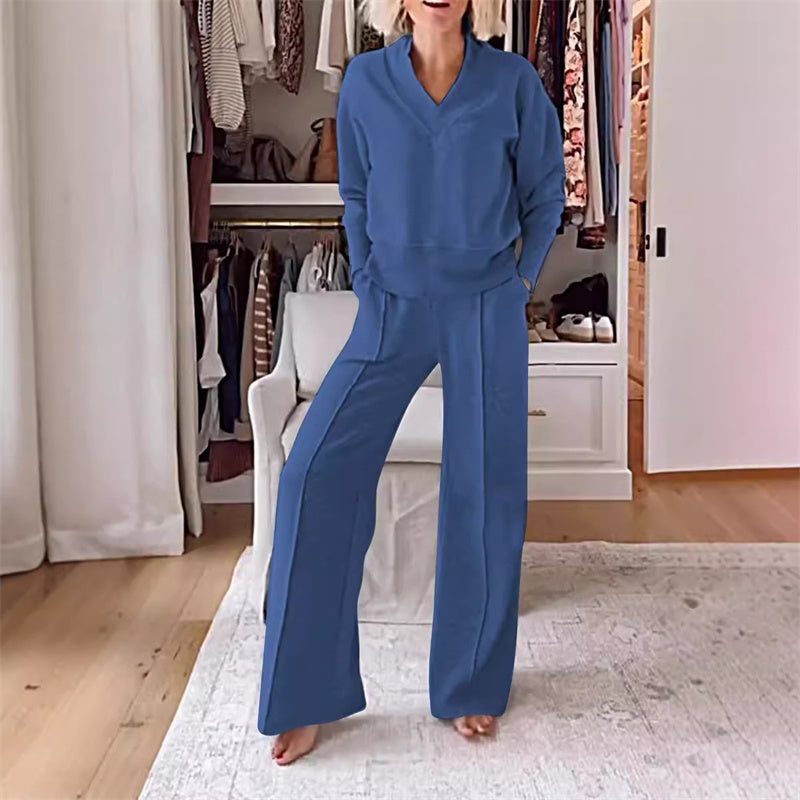 Dámský ležérní módní set 💕 (top + kalhoty)