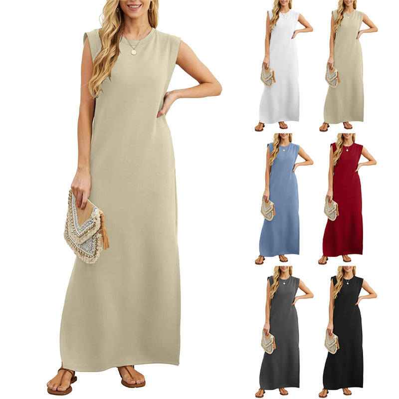 👗Dámské ležérní šaty bez vrásek, se spodním dílem✨