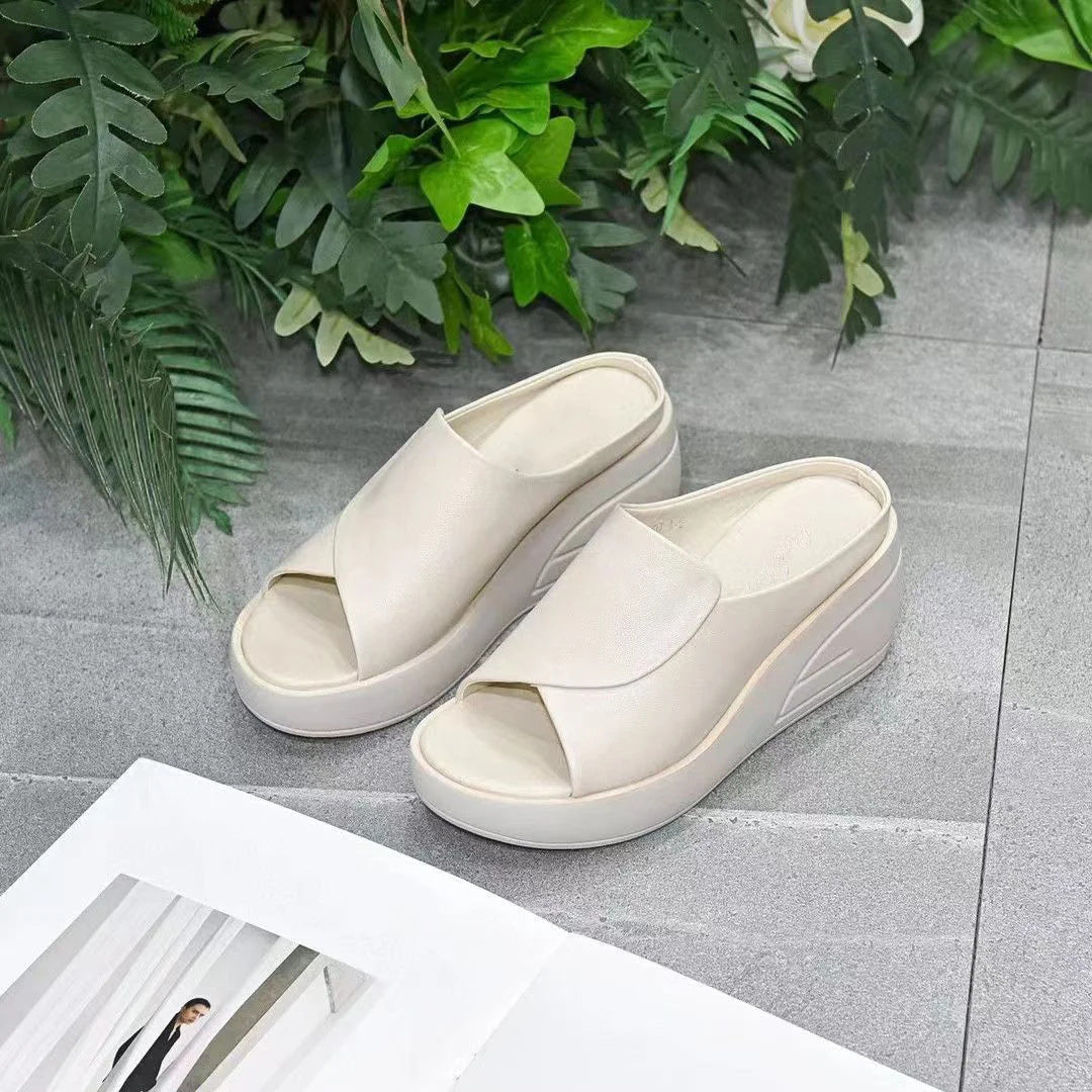 🌸Sandály se šikmým podpatkem zvedajícím 5,5 cm
