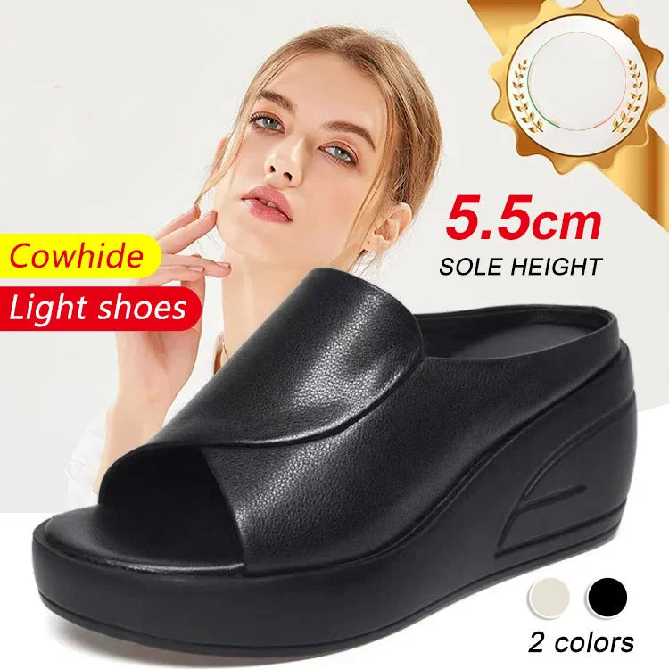 🌸Sandály se šikmým podpatkem zvedajícím 5,5 cm