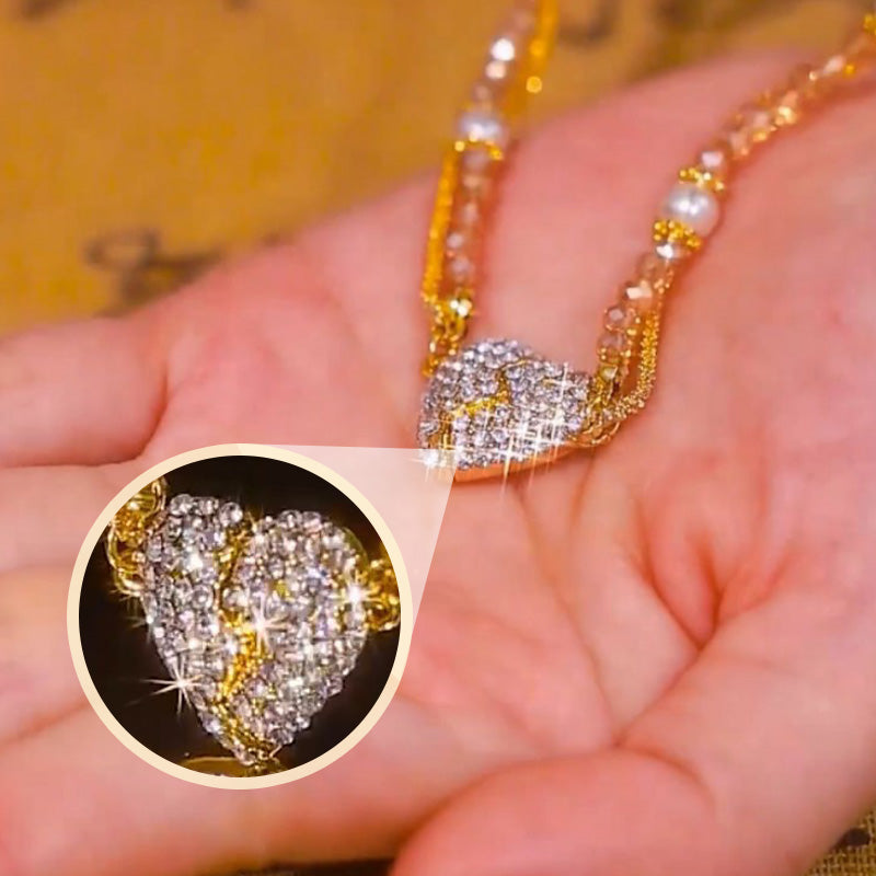 ⏳Oferta specjalna ograniczona czasowo⏰Pasujące naszyjniki z zawieszką w kształcie serca z magnesem💖