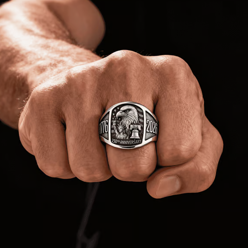 🎖️Pierścień pamiątkowy z orłem z okazji 250. rocznicy 1776–2026🦅