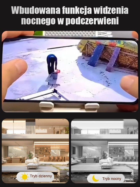 【Niewidoczna bezprzewodowa】kamera WIFI S2 z funkcją stabilizacji obrazu w wysokiej rozdzielczości